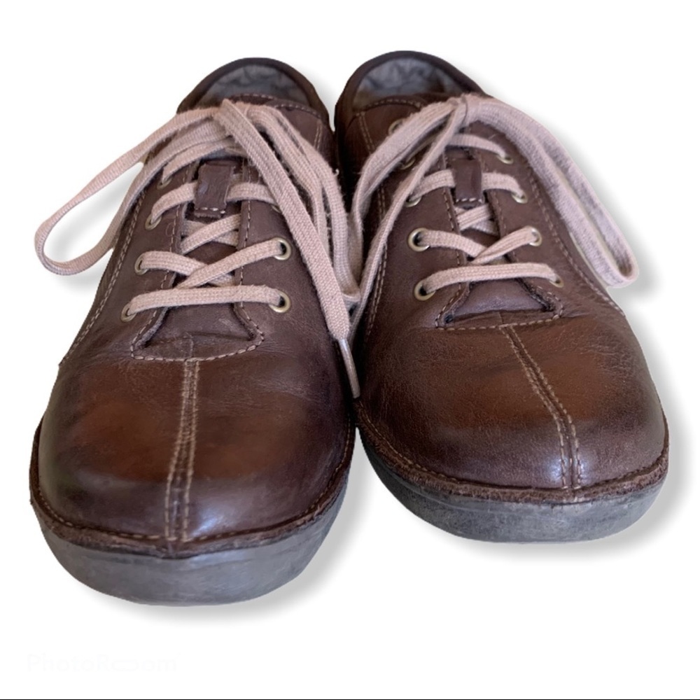 𝅺clarks Women's Brown Wave Drift Fashion Sneakers Size 9 Narrow - Picture 3 of 13